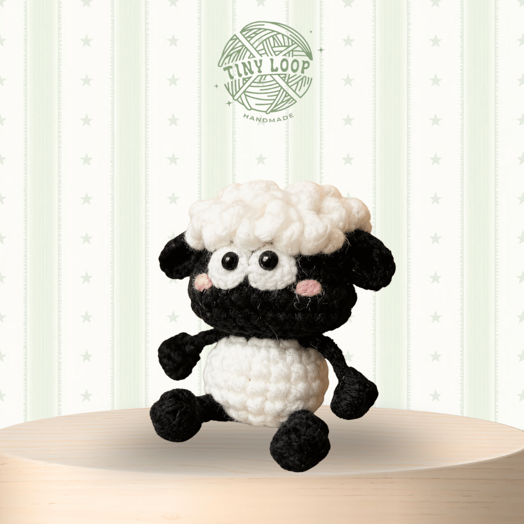 Móc khóa len Cừu Shaun Handmade