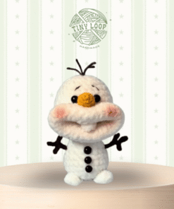 Móc khóa len Olaf Handmade – nụ cười của người tuyết đáng yêu