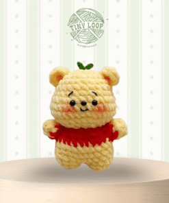 Móc khóa len Gấu Pooh Handmade – Người bạn nhỏ mang đến sự ấm áp