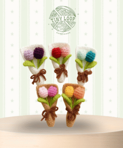 Móc khoá hoa tulip nhiều màu