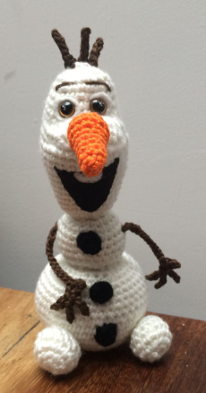 Móc khóa len Olaf Handmade – nụ cười của người tuyết đáng yêu - Ảnh 2