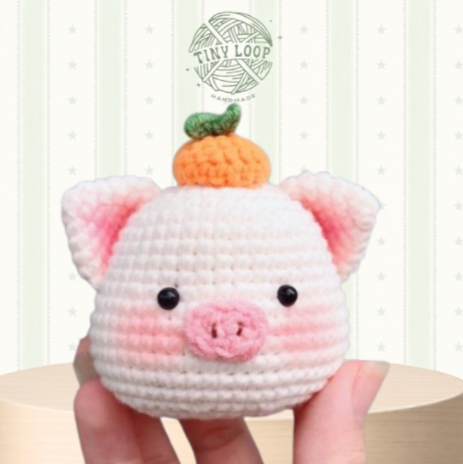 Móc khóa len Heo Cute Handmade – Dễ thương, may mắn, mang theo niềm vui mỗi ngày