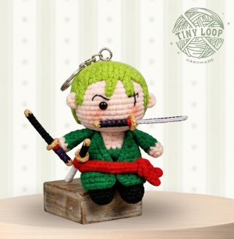 Móc khóa len Zoro 2026 - Ảnh 4