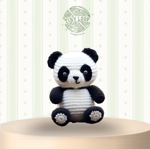 Móc len gấu trúc cute
